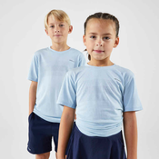 Majica kratkih rukava za tenis djecja svijetloplava