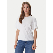 DKNY Bluza P6BH7ENV Bela Regular Fit