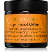 Antipodes Supernatural SPF50+ Ceramide Silk Facial Sunscreen zaščitna krema za obraz s ceramidi SPF 50+ 60 ml