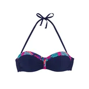 LASCANA Bikini zgornji del mornarska/turkizna/temno modra/temno roza