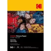 KODAK papir za fotografije - visoki sjaj 180 g, A4, 21x29,7 cm, 50 listova KO-9891264