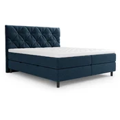 Esposa POSTELJA Z VZMETNICO 140 cm x 200 cm , tekstil temno modra