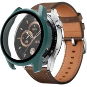 GS Ovitek 2 v 1 + kaljeno steklo za Huawei Watch GT 3 42 mm, ovitek, zelen