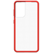 OTTERBOX REACT SAMSUNG GALAXY S21 5G POWER RED CLEAR (77-81599)