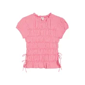Bershka Bluza češnjevo rdeča / bela
