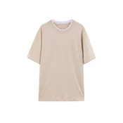 Trendyol Majica greige/bela