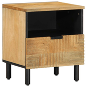 Nocni ormaric smedi 40x33x46 cm Puno drvo Mango