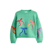 Next Pulover Santa Letter modra/svetlo zelena/oranžna/rdeča