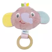 Igracka zvecka Slon roze 702 - Baby Jem zvecka za krevetac