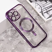 Maska za mobilni telefon iPhone 16 Pro Max LUX, Magsafe, Ljubicasta
