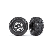 Traxxas koleso 2.8/3.6, disk čierny, pneu Sledgehammer (2)