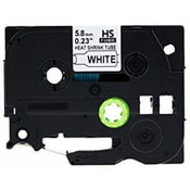 Toner123 Kompatibilen trak (cev) za Brother HSe-211/HS-211/PT/P-Touch 5,8mm, termoskrčljiv (heat shrink tube) - črn izpis/bel trak (cev)