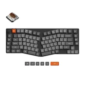 Keychron Keychron K15 Max Brezžična Mehanska Tipkovnica/2.4 GHz/Bela LED/Gateron Brown/K15M-A3, (22108699)