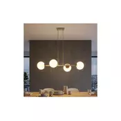 Brilagi - Luster na sajli 4xE27/60W/230V bež/zlatna