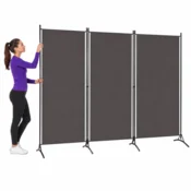 Vidaxl Paravan 3-delni antraciten 260x180 cm