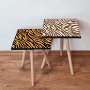 Hanah Home Set klub stocica 2Shp434, 2 komada, Šareni