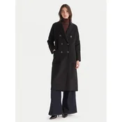 ViCOLO Volneni plašč TF0001 Črna Regular Fit