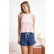 Trendyol Milla ženski set pidžama Thmss26Pt00080, Pink-Dark blue