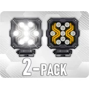 KAMAR DELOVNA SVETILKA LED + POZICIJSKA X-SPIDER 18W, 1700LM/2-PACK! [L0195]