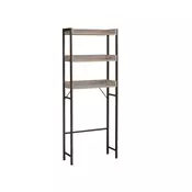 Songmics Kopalniška polica 63x25x165 cm siva-bež