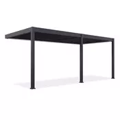 Bioklimatska pergola Antares — Stenska/3 x 6/Antracit/Električni motor in LED luči