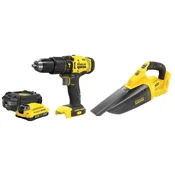 Komplet sesalnika STANLEY FATMAX V20; Akumulatorski vrtalnik 1x2Ah SFMCK219D1