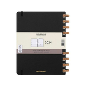 MOLESKIN E 12 mesečni planer 2024, spirala, xl M-856330