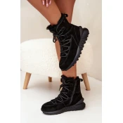 BIG STAR SHOES Suede Winter Boots Women With Fur Big Star
