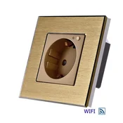 Exelink 16a EU wi-fi wall socket al zlatni (tuya) ( sws006 )
