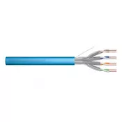 CAT 6A U-FTP installation cable, 500 MHz Dca (LSZH-1), AWG 23/1, 50 m drum, sx, blue