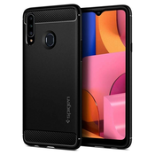 Ovitek Spigen Rugged Armor za Samsung Galaxy A20s - black