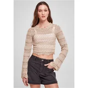 Womens knitted sweater made of soft seagrass