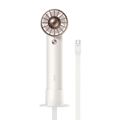 VENTILATOR Baseus Flyer Turbine portable hand fan + USB-C cable (white)
