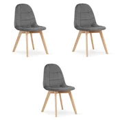Brandless Stol BORA - temno siv žamet x 3, (22044494)