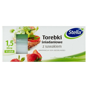 Stella vrečke za kosilo z zadrgo za hrano 1,5 l 16 kosov.