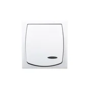 shumee Madera enojno hermetično stikalo z osvetlitvijo IP44 belo ŁNH-1NS/00