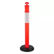 VEVOR Omejitveni stebrički za promet 9 kosov 1140 mm rdeči