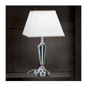 Orion LA 4-1201 - Kristalna stona lampa VERONIQUE 1xE27/60W/230V bela/prozirna