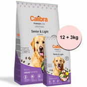 Calibra Dog Premium Line Senior & Light 12 + 3 kg BREZPLAČNO