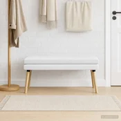 Dvojna klop Bela 110 x 40 x 47 cm Blago