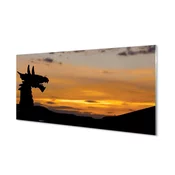 tulup.si Zidna obloga za kuhinju Sunset nebo zmaj 100x50 cm