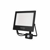 master LED LED reflektor s senzorjem gibanja PIR slim 100W 4500K 8000lm IP65 črn TIGA