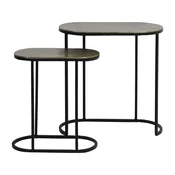 Kovinske stranske mizice v kompletu 2 ks 26x53 cm Bocov – Light & Living