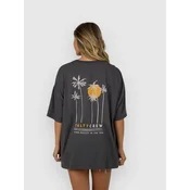 Salty Crew Palm Set Cover Up T-Shirt charcoal