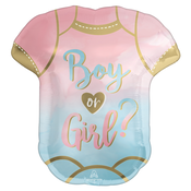 Amscan Balon iz folije - Boy or girl? 55 x 60 cm