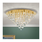 Orion DLU 2516/75 - Kristalno stropno svetlo CELESTE 12xG9/40W/230V, precnik 75 cm, u zlatnoj boji