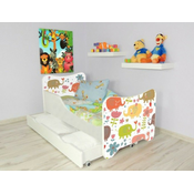 Deciji Krevet 160X80Cm Happy Kitty + Fioka Small Elephant ( 7400-1 )