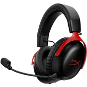 Slušalice HyperX Cloud III S Wireless, bežične, gaming, DTS, mikrofon, over-ear, PC, PS5, Switch, crvene A59Z0AA