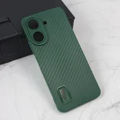 Torbica Carbon Stripe za Xiaomi Redmi 13C zelena