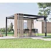 Sojag - Samostojeca pergola 3x3 5 sa 2 sjenila Lito 1012 | Izgled drva
